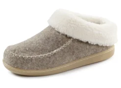 Laurina Hausschuh mit kuscheligem Plüschkragen