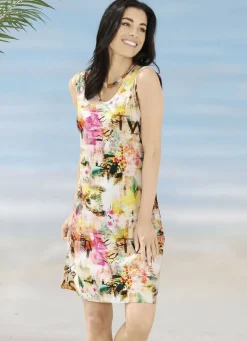 Laurina Kleid mit farbbrillantem Druckdessin