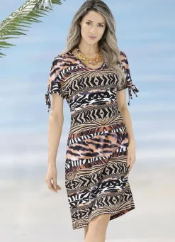 Laurina Kleid mit kurzen Ärmeln