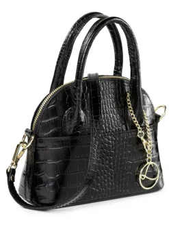 Laurina Mini-Tasche mit Reptilprägung