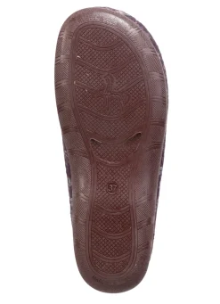 Laurina Pantoffel aus floral bedrucktem Filzmaterial