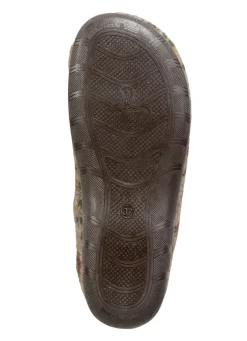 Laurina Pantoffel aus floral bedrucktem Filzmaterial