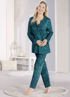 Laurina Schlafanzug mit langen Ärmeln und langer Hose