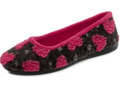 Laurina, stylische Damen-Ballerinas, mit Herzchen-Dessin