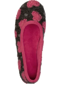 Laurina, stylische Damen-Ballerinas, mit Herzchen-Dessin