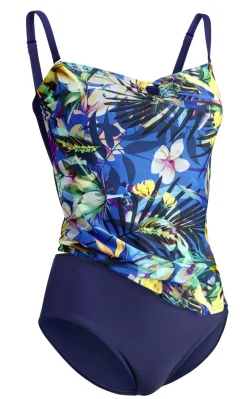 Laurina Tankini in Bandeauform mit verstell- und abnehmbaren Trägern