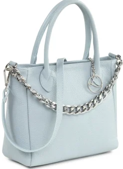 Laurina Tasche aus genarbtem Kalb-Nappaleder mit Zierkette