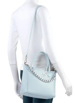 Laurina Tasche aus genarbtem Kalb-Nappaleder mit Zierkette