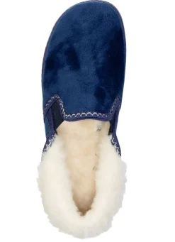 Laurina, warme Damen-Hausschuhe, mit Gummizug