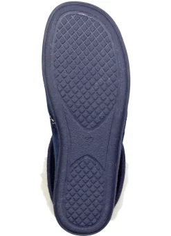 Laurina, warme Damen-Hausschuhe, mit Gummizug