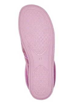 Laurina, warme Damen-Hausschuhe, mit Gummizug