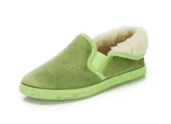 Laurina, warme Damen-Hausschuhe, mit Gummizug