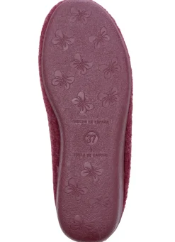 Laurina, warme Damen-Hausschuhe, mit Schurwolle