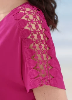 Laurina Zweierpack Kleider mit Stickereispitze