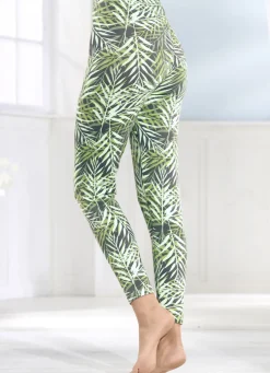 Laurina Zweierpack Leggings mit Gummizug im Bund