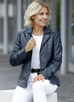 Lederkurzjacke von „Cabrini“