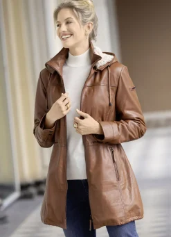 Lederkurzmantel von „Cabrini“