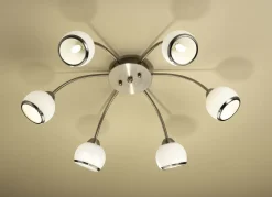 LED-Leuchten mit Gestell aus lackiertem Eisen