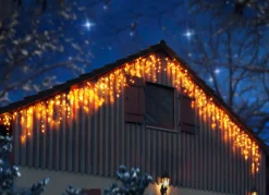 LED-Lichtervorhang Sternenregen aus PVC