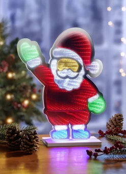 LED-Weihnachtsmann aus Kunststoff