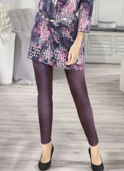 Leggings in feiner Glanz-Optik