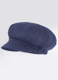 Leichte Damen-Ballonmütze mit Elastikeinsatz