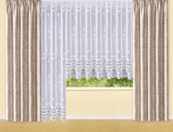 Leichter Blumenfenster-Store