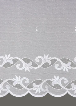 Leichter Blumenfenster-Store mit Automatikfaltenband