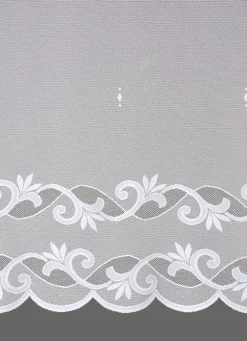 Leichter Blumenfenster-Store mit Automatikfaltenband