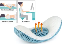 Lendenkissen 5-in-1 mit Wärme- und Massagefunktion