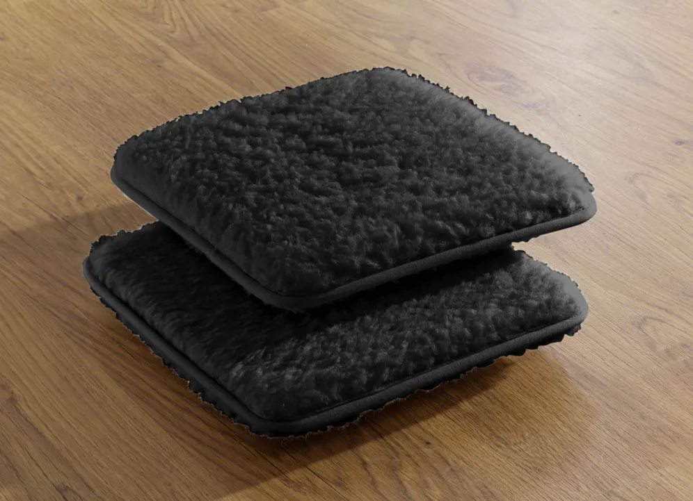 Licardo-Stuhlkissen, 2er-Set, aus reiner Schurwolle