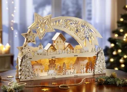 Lichterbogen aus hochwertigem Holz