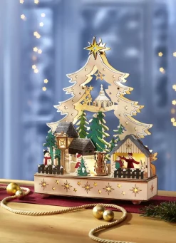 Lichterbogen aus hochwertigem Holz