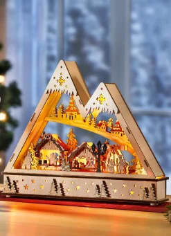 Lichterbogen aus Holz