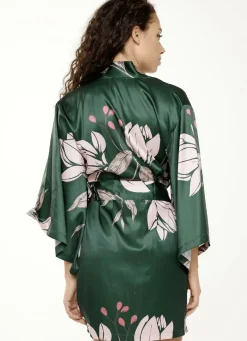 LingaDore Hausmantel in Kimonoform mit buntem Druckdessin