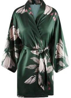 LingaDore Hausmantel in Kimonoform mit buntem Druckdessin