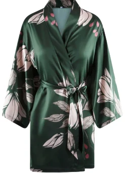 LingaDore Hausmantel in Kimonoform mit buntem Druckdessin