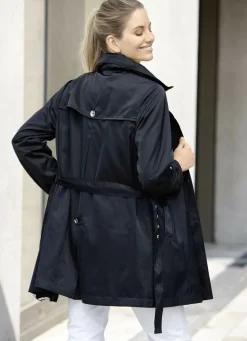 Longjacke mit Gürtel in Trench-Optik