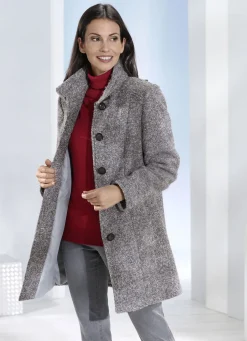 Longjacke mit Stehkragen