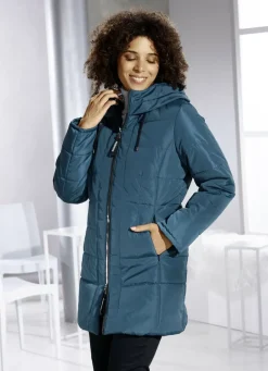Longjacke mit 2-Wege-Reißverschluss