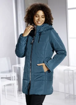 Longjacke mit 2-Wege-Reißverschluss