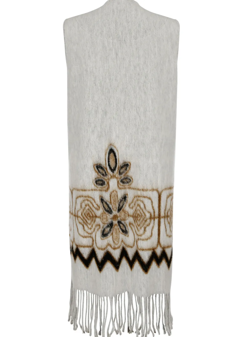 Longweste mit Fransen