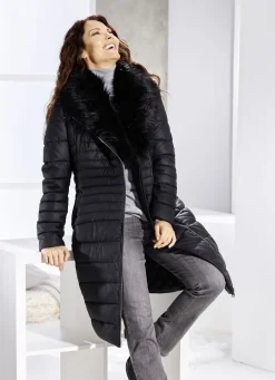 Mantel aus Nappaleder-Imitat