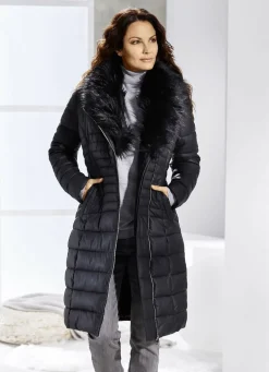 Mantel aus Nappaleder-Imitat