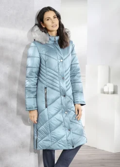 Mantel mit abnehmbarer Kapuze