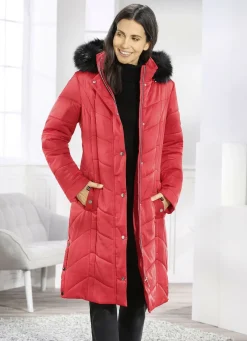 Mantel mit abnehmbarer Kapuze