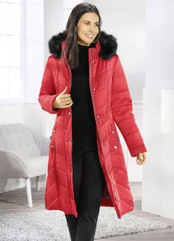 Mantel mit abnehmbarer Kapuze