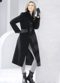 Mantel mit Knopfleiste