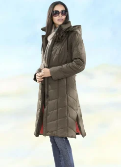 Mantel mit Reißverschluss-Seitenschlitzen