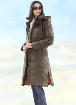 Mantel mit Reißverschluss-Seitenschlitzen